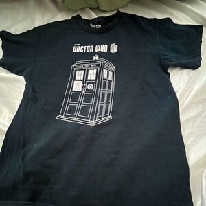 Ripple Junction Black Doctor Who TARDIS Tee